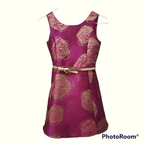 Childrens Place Fuschia and Gold Dress